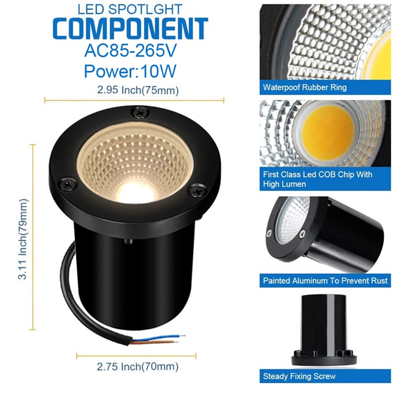 Outdoor In-ground Light LED Un - đánh giá và giá Deck Step Light