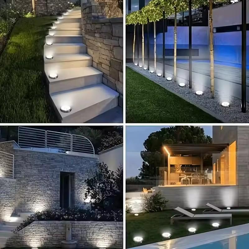 Solar Disk Light IP68 Waterpro - đánh giá và giá Deck Step Light