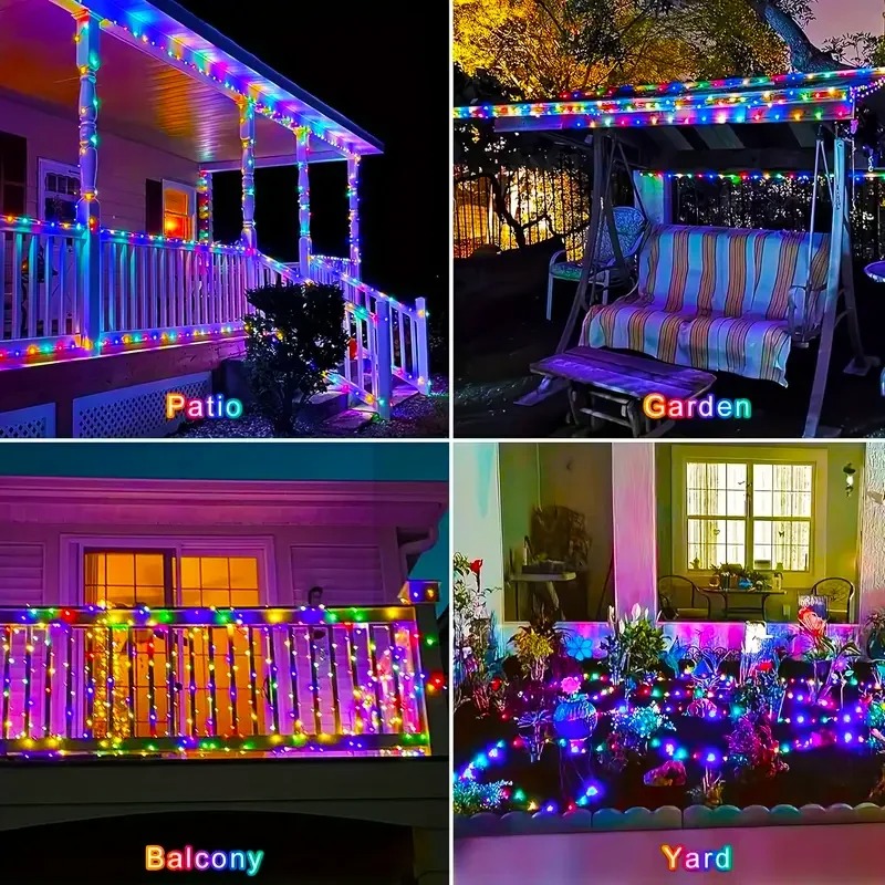 Solar Light RGB Light String W - đánh giá và giá Outdoor Lighting For Fence