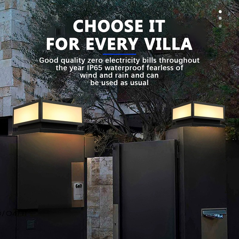 Outdoor LED Solar Column Light - đánh giá và giá Post Cap Light