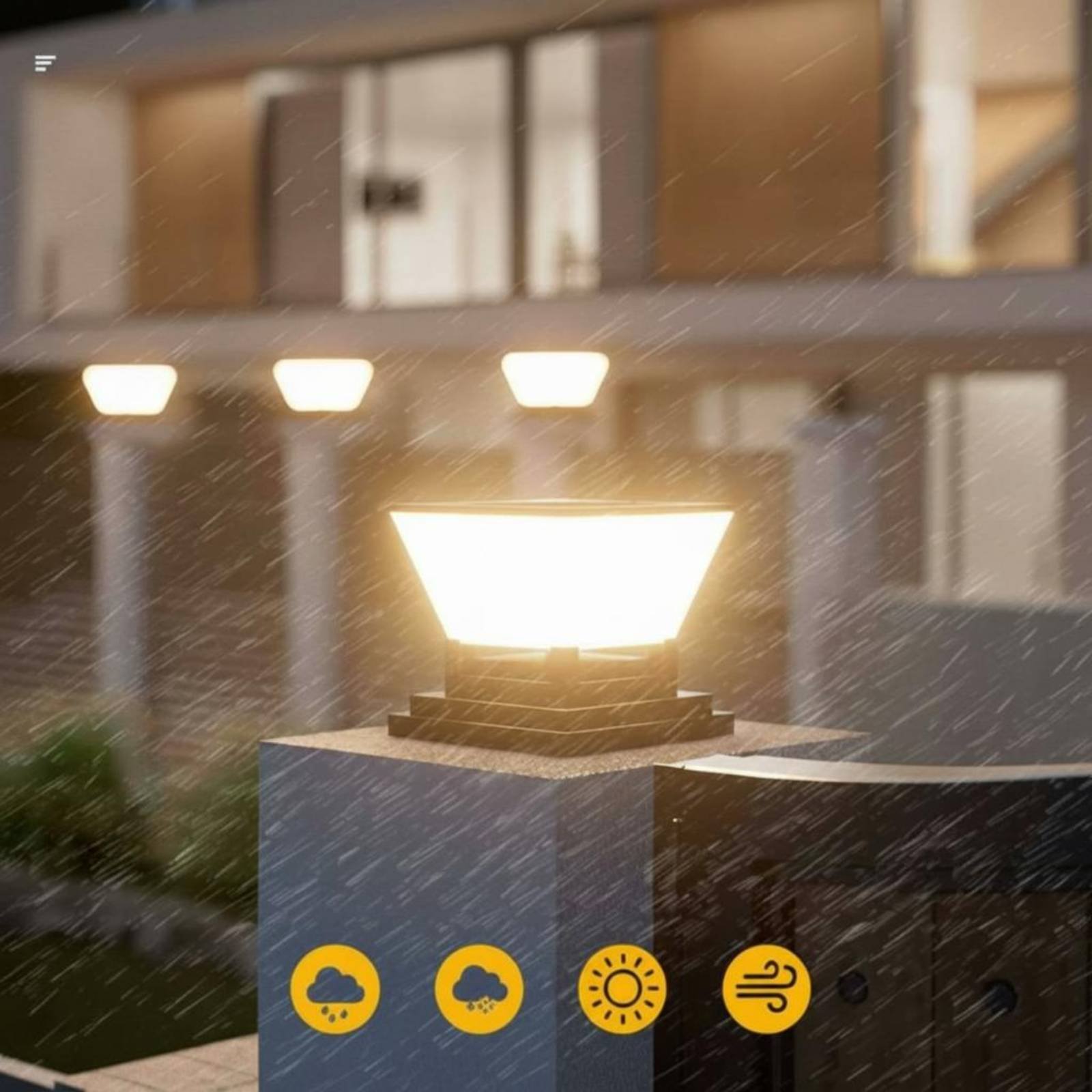 Solar Post Light Water Resista - đánh giá và giá Outdoor Lighting For Fence