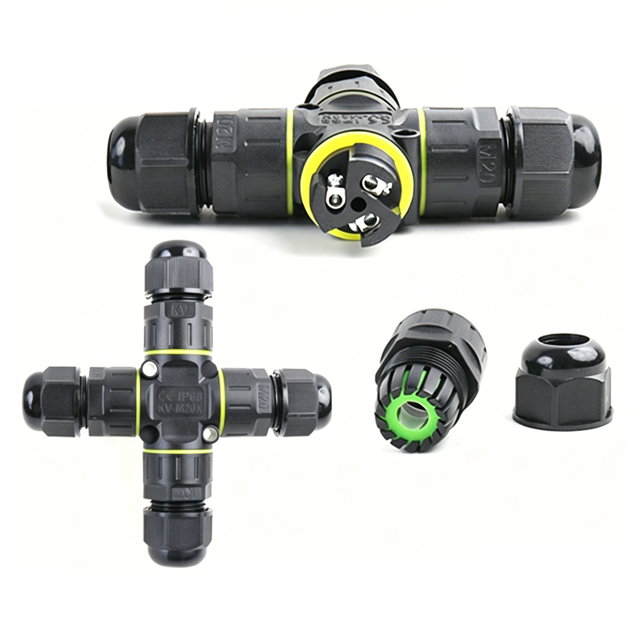 IP68 4-Way Cross Waterproof Co - đánh giá và giá Outdoor Lighting Wire Connectors