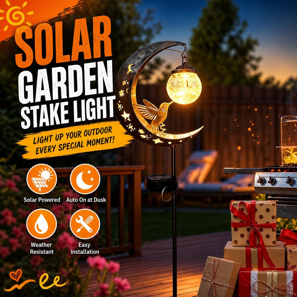 Solar Lawn Light Iron Hummingb - đánh giá và giá Solar Path Light