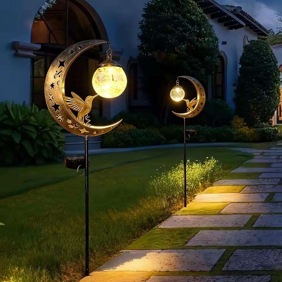 Solar Lawn Light Iron Hummingb - đánh giá và giá Solar Path Light